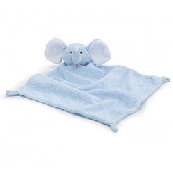 Blue Baby Boy Elephant Security Blanket for Baby