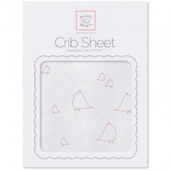 swaddle Designs Fitted crib sheet Mama & Baby Chickies