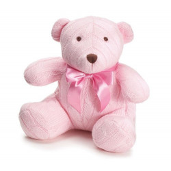 Adorable 8" Pink Knit Bear 